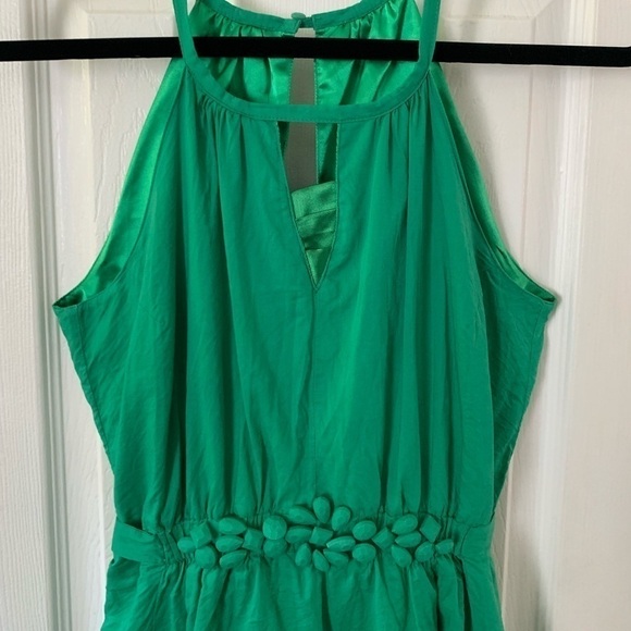 Green Speghetti strap Dress Size S - Picture 3 of 10